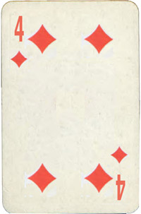 Four of Diamonds Birth Card